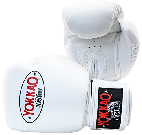 YOKKAO Matrix Breathable Muay Thai Boxing Glove-Matrix White-16oz