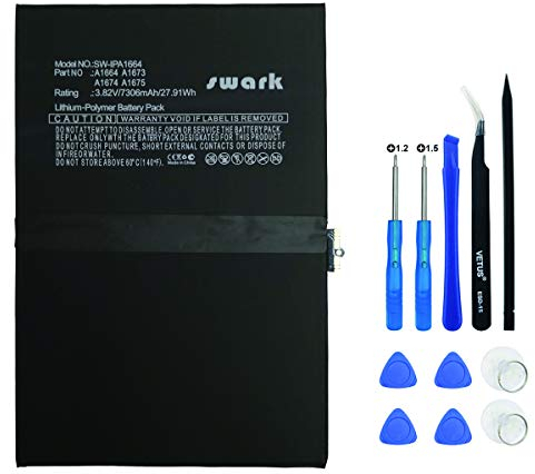 Swark Netbook Pad batteria tablet A1664 compatibile con ipadPro 9.7 2016, A1673 A1674 A1675 iPad6.3 iPad6.4 con toolkit