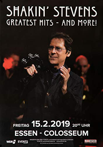 Shakin` Stevens - Greatest Hits, Essen 2019 » Konzertplakat/Premium Poster | Live Konzert Veranstaltung | DIN A1 «
