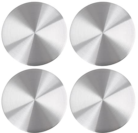 X AUTOHAUX Lot de 4 Cache-moyeux de Roue de Voiture Argenté 45 mm