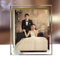 OUKEYI Bilderrahmen, 20,3 x 25,4 cm, mit verspiegeltem Rand, Glas, 20,3 x 25,4 cm, Foto-Display, Geschenk für Freunde, nur für den Schreibtisch