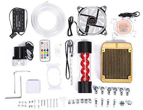120mm Water Cooling Kit for Gaming PC, Notebook Computer Water-cooled Set Fan Cooler Water Pump Water Cooling Block Set PC Water Cooling Computer Water Cooling Systems