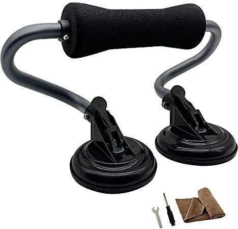 Bonsing Rodillo de kayak, ayuda de carga de kayak para SUV y elevador, con ventosas, color gris oscuro