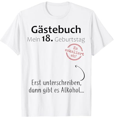 18. Geburtstag Junge Mädchen 18 Jahre 2008 Lustig Geschenk T-Shirt