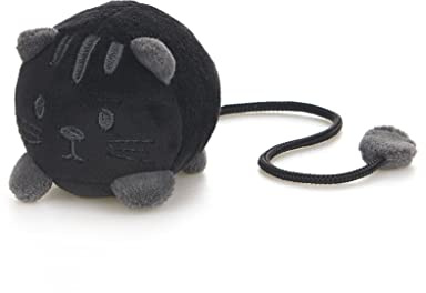Balvi Lesezeichen Fluffy Kitty Farbe Schwarz Lustiges Lesezeichen in Katzenform Polyester