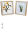 Houstimi 3D Bilderrahmen zum Befüllen Natural Bilderrahmen quadratisch holz Objektrahmen 20x20cm 2er-Pack Schattenbox Fotorahmen Hergestellt aus Massivholz und Echtglas Tiefe 1,5 cm