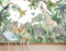 MWSSEGGE Vliestapete, Dschungeltiere, Giraffe, Elefant, Löwe, Poster, Fototapete, für Wohnzimmer, Schlafzimmer, Kinderzimmer, Wanddekoration (300 x 210 cm)