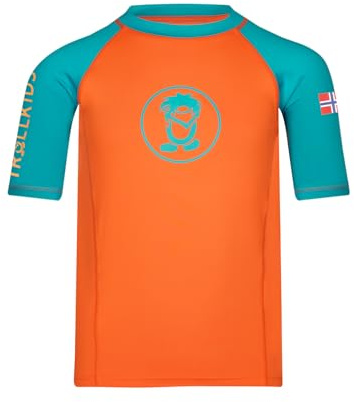Trollkids Kids Kvalvika T 152, Bright orange