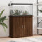 Festnight Aquarium Unterschrank mit Stauraum 81 x 36 x 73 cm, Aquariumständer für Aquarien, Aquarienschrank Terrarium Schrank (Braun Eichen-Optik)