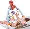 TUMAMA Baby Arch Spielzeug Clip On Kinderbett, Bogen Spielzeug Baby 0 3 6 9 12 Monate, Plüsch Oktopus Spielzeug für Neugeborene,Reise-Spielbogen mit 3 Sensorischen Hängend Weich Spielzeug