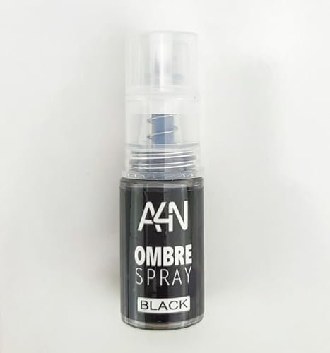 Ombre Powder Spray Colour Pigment for Quick and Easy Colour Gradient Baby Boomer (BLACK)