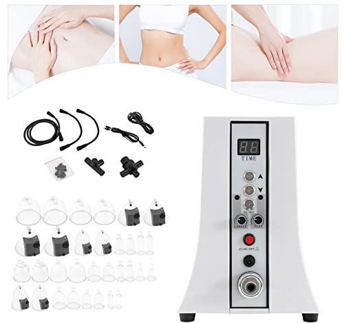 Vakuum Brustvergrößerung Massagegerät, Multifunktionales Elektrische Schröpf Massage (1Set), Kratzen Massage Instrumen Po-Verbesserung 32 Tassen für schöne und gesunde Haut