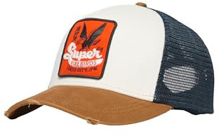 Superdry Casquette trucker en maille pour femme, Denim co marron tabac, taille unique