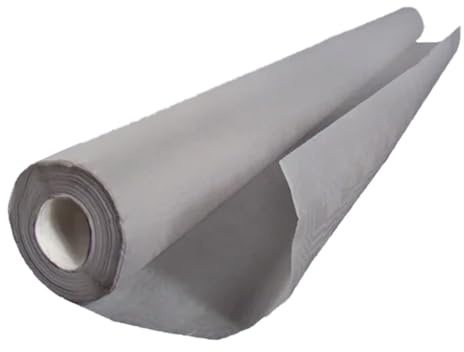 Tezraftaar® Paper Banquet Roll 25m x 1.14m Grey Disposable Banqueting Roll Table Cover Clothes for Christmas Catering Supply Wedding Birthday