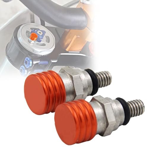 BIUGERCN Spurgo per forcelle e moto da cross, scarico della pressione M4, 0,7 mm, per moto SX SXF EXC SMR Motocross Enduro, arancione