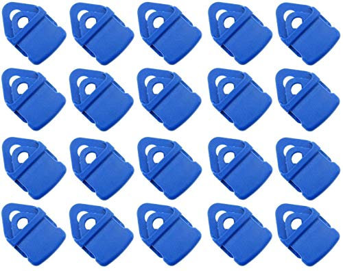 20 x Holdon® MINI Clip Blau - Klammer Klemme Befestigungsöse Banner, Zelt, Planen, Molton - BO-Camp/Isabella