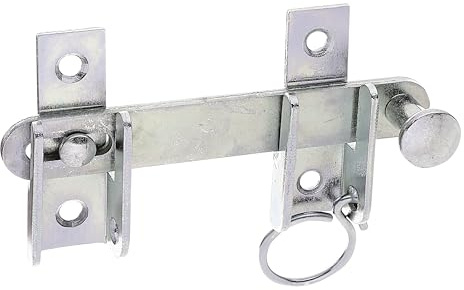 Alberts 845445 Schlagladen-Überwurf | mit Feststell-Vorrichtung | galvanisch verzinkt, Dickschichtschutz | Größe 120 x 65 mm | 20er Set