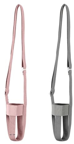Generisch 2 Stück Becherhalter Mit Riemen, Thermobecher Tasche Mit Einer Schulter, Verschleißfester Getränkebecherträger, Fallsichere Isolier-Thermosbechertasche Für Outdoor Und Reisen