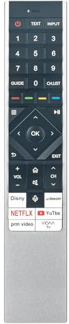 AULCMEET ERF6N64 Neu Replace Voice Remote passend für fit for Hisense Mini-LED ULED 4K UHD Smart TV 65U8KQ 65U80KQ 65U81KQ 65U82KQ 65U86KQ 65U87KQ 65U88KQ 65U89KQ 65U8KQTUK