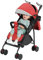 Poussette 3 en 1, Poussette Canne, Trio, Poussette Bebe, Landau Bébé, Accessoires, Adaptateurs Universels, Grandes Roues, 25kg, panier spacieux-A- rouge