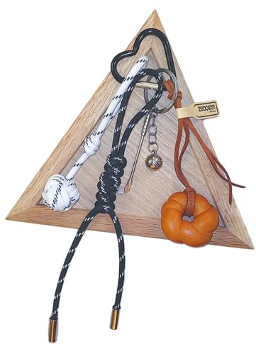 ZWOOGYM Handgewebte Knoten Charms für Golfschlägertasche, süßer Golf-Schlüsselanhänger, kreatives handgewebtes Seil und sicherer Befestigungsclip (Golf tee hanger-Artificial bagel)