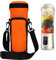 Housse de rangement portable pour blender avec bandoulière - Sac entièrement enveloppant compatible avec Ninja 18oz Blast Portable Blender BC151NV/BC151BK/BC51NV/BC151CR/BC151EM (Orange)