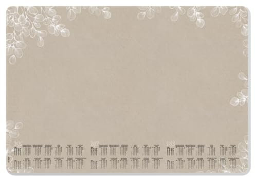SIGEL H6316 Papier-Schreibtischunterlage DIN A2, Kalender 2026 - 2028, 30 Blatt, Schreibunterlage aus nachhaltigem Papier