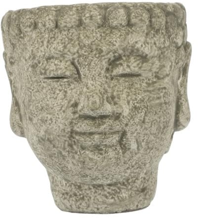 IMIKEYA Buddha Cement Flower Garden Planter for Zen Decor Outdoor Statues Artistic Design