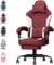 PZDO Gaming Chairs Gamer Chair, Ergonomic Gaming Chair for Adults with Footrest Headrest, Technical Fabric Gaming Chairs with Thick Cushion & Lumbar Support, 350LBS, Teens, Gift, Red