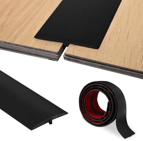 Übergangsprofil T Profil, Übergangsleiste Selbstklebend 5cmx100cm, Übergangsleiste Boden für Türschwellen und Verbindungsböden von Laminatdielenfliesen