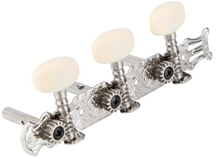 Hemobllo 1piezas Clavijas de Afinación para Guitarra Clásica Pomo de Cuerda Metal y Resina para Alineación de Cuerdas para Guitarra Española