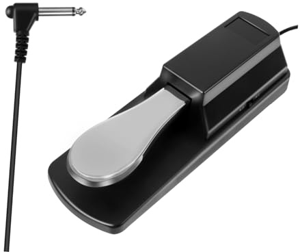 ERINGOGO Pedale Sustain Per Tastiera Elettronica Guscio in Robusta Pedale Resistente e Stabile Compatibile Con Tastiere Midi e Digital Piano