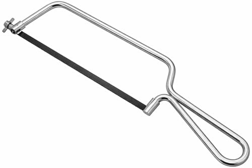 Terryshop74® Seghetto Manuale in Acciaio con Lama 150 mm – Archetto Metallo con Blister Appendibile – Ideale per Taglio Metallo, Plastica e Fai da Te