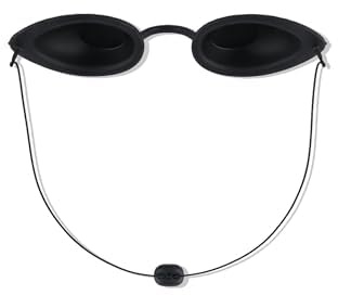 Nevoluxer Lunettes pour rayons UVA homologuées - Lunettes de protection contre les rayons uva opaques, idéales pour les cabines de bronzage et la protection contre les rayons UV