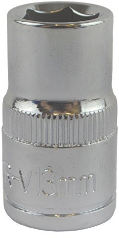 AB Tools 13mm 1/2 Drive Shallow Metric Socket Single Hex / 6 Sided Bergen