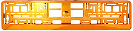 TAPORT® CAR REGISTRATION HOLDER FOR ANY CAR, VAN, TRUCK, TRAILER (PURE ORANGE)