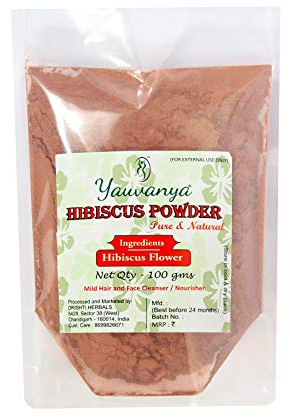 Yauvanya Pure Hibiscus Pulver für Haare - 100 g
