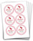 Papierdrachen 24 Marmeladen-Aufkleber | Selbstklebende Etiketten für selbst gemachte Himbeer-Marmelade - 4 cm große Sticker für Eingekochtes - Homemade zum Selbst beschriften - gut ablösbar