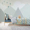 Fototapete Tapete Wanddeko Home Decor-Nordic Junge Schlafzimmer Tapete Kinderzimmer Tapete Mädchen Zimmer Cartoon Hintergrund Wanddekoration Benutzerdefinierte Mural Papier 450 Cm X 275 Cm