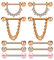 incaton 14G Piercing Téton Mamelon en Acier Chirurgical Anneaux de Langue Téton Mamelon Bijoux de Piercing Femme Homme (5 paires - or rose)