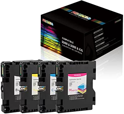PRINTANDINK SG400 SG800 Pro 4-Färge Sublimeringsbläckset (32ml×3+40ml) Sawgrass SG400/SG800 | KCMY System OEM-Farbgenauigkeit garantiert 300+ Sublimationsdrucke