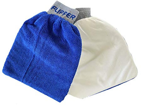 Flipper FLIP-MITT 2 in 1 Dual-Sided Terry Cloth and Microfiber All-Purpose Cleaning Mitt - 2 Pack