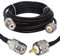 BOOBRIE 5M UHF Cavo SuperFlex Cavo Coassiale RG58 Aggiornato Cavo Coassiale Adattatore PL259 SO239 Cavo Coassiale UHF Maschio a UHF Femmina Cavo Prolunga CB Cavo Bassa Perdita per CB Ham Radio/Antenna