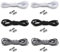 beifon 6 Paar Schnürsenkel Ohne Binden mit Schnellverschluss Elastische Schnürsenkel mit Metallkapsel Schleifenlose Schuhbänder mit Kapseln Metallverschluss Gummi Schuhband No Tie Shoelaces Fein