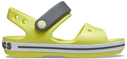 Crocs Unisex Kinder Crocband Sandal Kids Sandalen, Citrus Grey, 18/19 EU