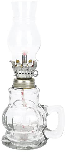 Housoutil À Pétrole en Verre Lampe À Huile Lanterne Chambre Lampe À Huile