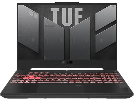 ASUS TUF Gaming A15 FA507UV-HQ055W AMD Ryzen™ 9 8945H Laptop 39,6 cm (15.6) Quad HD 16 GB DDR5-SDRAM 1 TB SSD NVIDIA GeForce RTX 4060 Wi-Fi 6 (802.11ax) Windows 11 Home Schwarz, Grau
