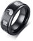 Ring für Männer Edelstahl, Men Ring Black Ringe Herren 60 Herren Ringe+ Tai-Chi-Diagramm Ring Jewelry
