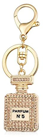 Bijoux de mode Strass Cristal 3 couleurs Bouteille Forme Pendentif Keychain Cadeaux Voiture Sac à main Porte-clés Fête Cadeaux