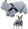 Hundejacke Kleine Hunde, Hundepullover für Kleine Hunde Thermomantel Hunde Fleece Warme Winterjacke Welpen Hunde Bekleidung Winter(Grau, S)